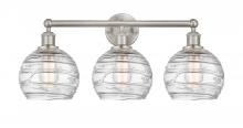 Innovations Lighting 616-3W-SN-G1213-8 - Athens Deco Swirl - 3 Light - 26 inch - Satin Nickel - Bath Vanity Light