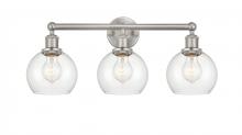 Innovations Lighting 616-3W-SN-G122-6 - Athens - 3 Light - 24 inch - Brushed Satin Nickel - Bath Vanity Light