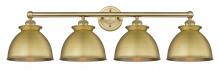 Innovations Lighting 616-4W-BB-M14-BB - Adirondack - 4 Light - 35 inch - Brushed Brass - Bath Vanity Light