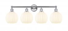 Innovations Lighting 616-4W-PC-G1217-8WV - White Venetian - 4 Light - 35 inch - Polished Chrome - Bath Vanity Light