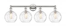 Innovations Lighting 616-4W-PN-G1215-8 - Athens Water Glass - 4 Light - 35 inch - Polished Nickel - Bath Vanity Light