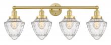 Innovations Lighting 616-4W-SG-G664-7 - Bullet - 4 Light - 33 inch - Satin Gold - Bath Vanity Light