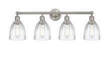  616-4W-SN-G442 - Brookfield - 4 Light - 33 inch - Brushed Satin Nickel - Bath Vanity Light