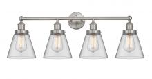 Innovations Lighting 616-4W-SN-G62 - Cone - 4 Light - 33 inch - Brushed Satin Nickel - Bath Vanity Light