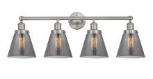 Innovations Lighting 616-4W-SN-G63 - Cone - 4 Light - 33 inch - Brushed Satin Nickel - Bath Vanity Light