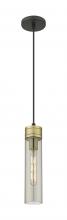  617-1P-BAB-G617-11SM - Boreas - 1 Light - 3 inch - Black Antique Brass - Cord Hung - Mini Pendant