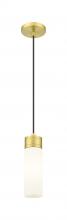 Innovations Lighting 617-1P-SG-G617-8WH - Boreas - 1 Light - 3 inch - Satin Gold - Cord Hung - Mini Pendant