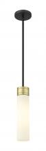  617-1S-BAB-G617-11WH - Boreas - 1 Light - 3 inch - Black Antique Brass - Stem Hung - Mini Pendant