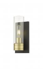  617-1W-BAB-G617-8CL - Boreas - 1 Light - 5 inch - Black Antique Brass - Sconce