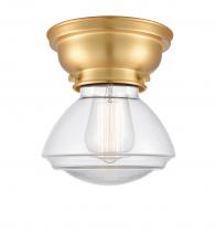 Innovations Lighting 623-1F-SG-G322 - Olean - 1 Light - 7 inch - Satin Gold - Flush Mount