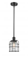 Innovations Lighting 916-1S-BK-G54-CE - Bell Cage - 1 Light - 5 inch - Matte Black - Mini Pendant