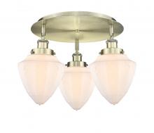 Innovations Lighting 916-3C-AB-G661-7 - Bullet - 3 Light - 18 inch - Antique Brass - Flush Mount