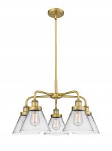  916-5CR-BB-G42 - Cone - 5 Light - 26 inch - Brushed Brass - Chandelier