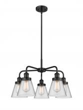 Innovations Lighting 916-5CR-BK-G62 - Cone - 5 Light - 25 inch - Matte Black - Chandelier