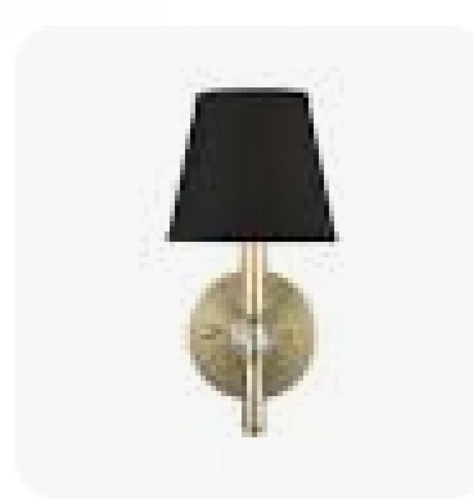 Waverly 1 Light Wall Sconce in Aged Brass with Tuxedo Shade