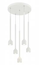 Matteo Lighting C35405WH - 5 LT "LUMENAGIO" WHHITE LED GU 10W PENDANT