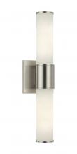 Matteo Lighting S01412BN - 2 LT 18"H "LONDON" BRUSHED NICKEL WALL SCONCE E26 LED 10W