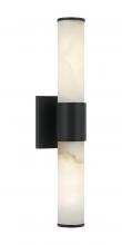  S01412MB - 2 LT 18"H "LONDON" MATTE BLACK WALL SCONCE E26 LED 10W