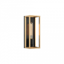 Matteo Lighting S15141BKAG - Shadowbox Wall Sconce