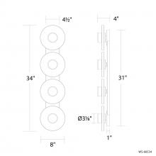 Modern Forms US Online WS-66534-BN - Fresco Bath Vanity Light