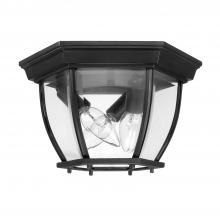 Capital 9802BK - 3 Light Outdoor Flush Mount