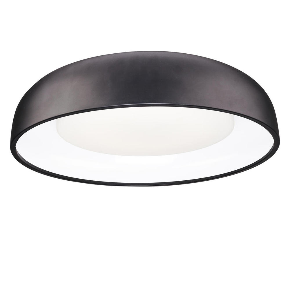 Beacon 24-in Black LED Flush Mount