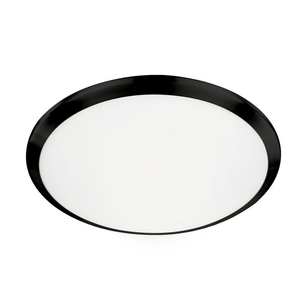 Malta 15-in Black LED Flush Mount