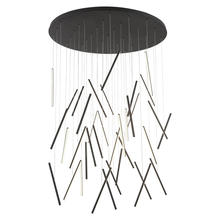 Kuzco Lighting Inc MP14850-BK - Chute 50-in Black LED Multi Pendant