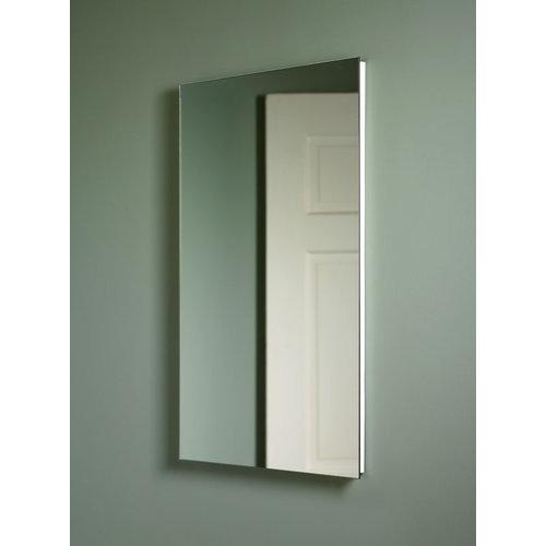 Recessed, 16 in.W x 26 in.H , Mirrored, Single Door, Frameless.