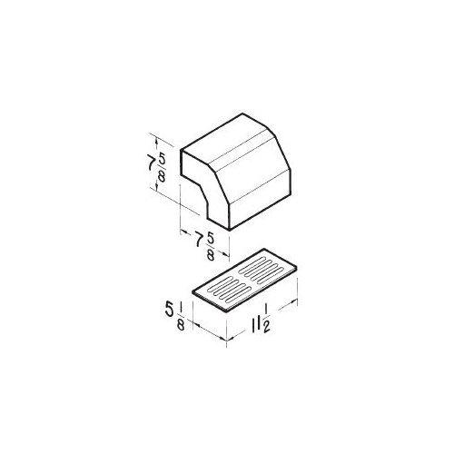 Short Eave Elbow for 3-1/4 in. x 10 in. duct.