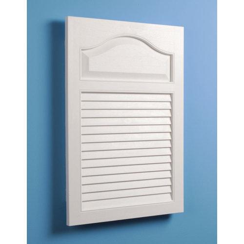 Basic, 16 in. W x 24 in.H, White , Louver Door Medicine Cabinet.