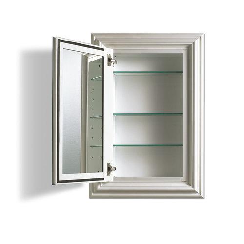 Gallery Collection, Deluxe Recessed,  14-1/4 in.W x 24 in.H, 4 in. deep, Premium float glass mirror.