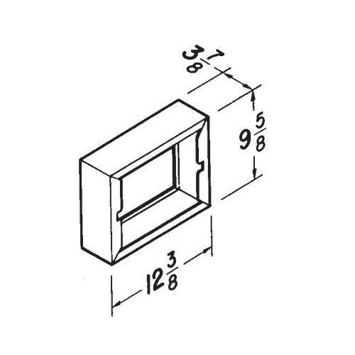 Basic Styleline, Recessed,16 in.W x 26 in.H,Steel Cabinet, Stainless Steel Trim.