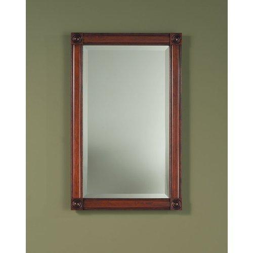 Soho, Recessed, 17-3/16 in.W x 27-7/16 in.H,Cherry frame, Beveled Mirrored Single Door.