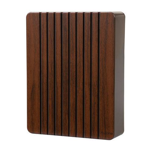 Chime, Molded walnut finish, vertical recessed grooves