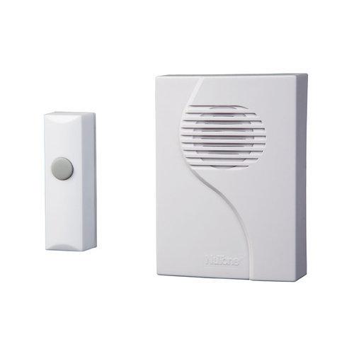 White Wireless Plug-In Door Chime — 1, 2 or 8 notes