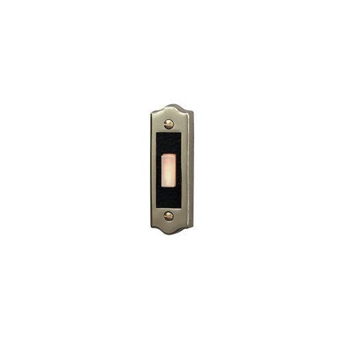 Door Chime Pushbutton, polished brass — lighted