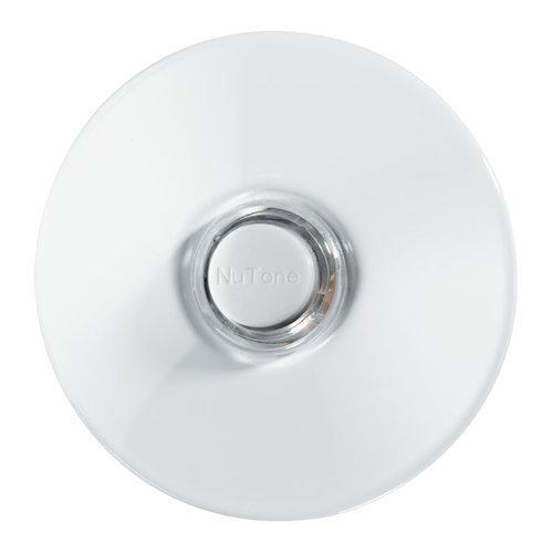 Door Chime Pushbutton, white stucco — lighted