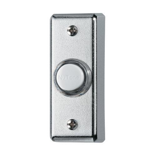 Door Chime Pushbutton, lighted in polished chrome