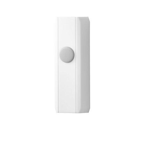 Door Chime, Pushbutton, Wireless — White Unlighted