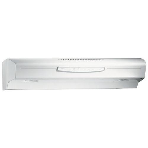 30 in., White-on-White, Under Cabinet Hood, 300 CFM.