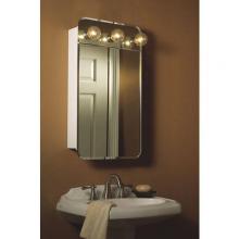 Broan-Nutone 1402 - LaFayette, Surface Mount, 18-1/8 in.W x 32-3/8 in.H, Built-in Top Lights & beveled mirror.