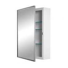 Broan-Nutone 472FS - Basic Styleline, Surface Mount, 16-1/8 in.W x 22-1/8 in.H, Stainless Steel trim Mirror.