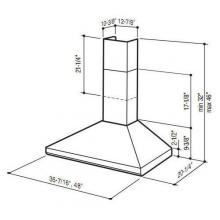 Broan-Nutone 614804EX - 48 in., Stainless Steel,  Chimney Hood, External Blower.