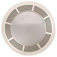 Broan-Nutone 750 - Fan/Light/Night-Light, Round White Plastic Grille With Glass Lens, 100 CFM.