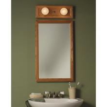 Broan-Nutone 8778 - Grant, Recessed, 16-1/4 in.W x 26-1/4 in.H,  Honey Oak, Framed Mirror.