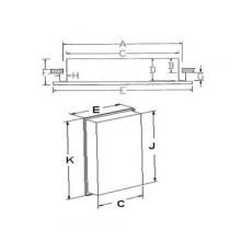 Broan-Nutone B773385 - Horizon, Recessed,16 in.W x 26 in.H,Plastic Body, Frameless Mirrored Door.