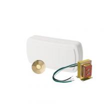 Broan-Nutone BK131LPB - Chime, 1 lighted stucco pushbutton in polished brass, 1 std. transformer.