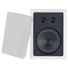 Broan-Nutone GS826DS - 6-1/2 in. Two-way Weather Resistant In-Wall Speaker (8 ohms, 100 watts RMS). White (Paintable).