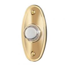 Broan-Nutone PB56LPB - Door Chime Pushbutton, lighted in polished brass